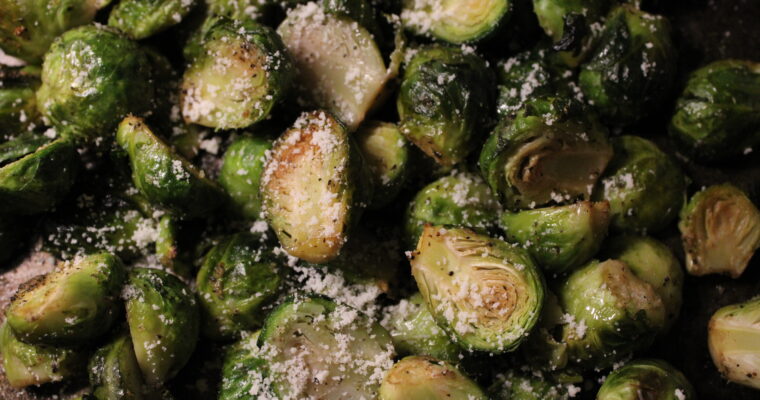 Garlic Parmesan Brussels Sprouts