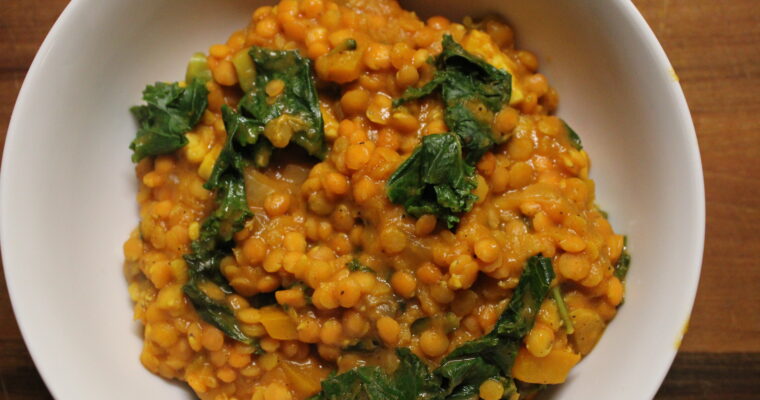 Coconut Lentil Stew with Kale