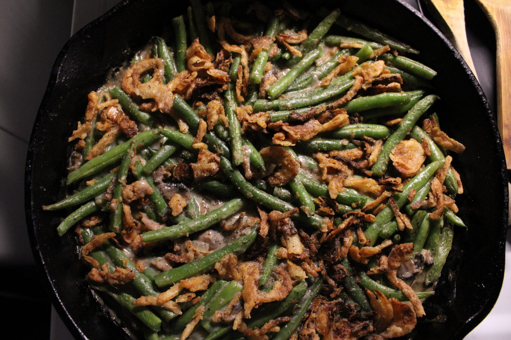 Vegan Green Bean Casserole - Hearty at Home Vegan Recipes