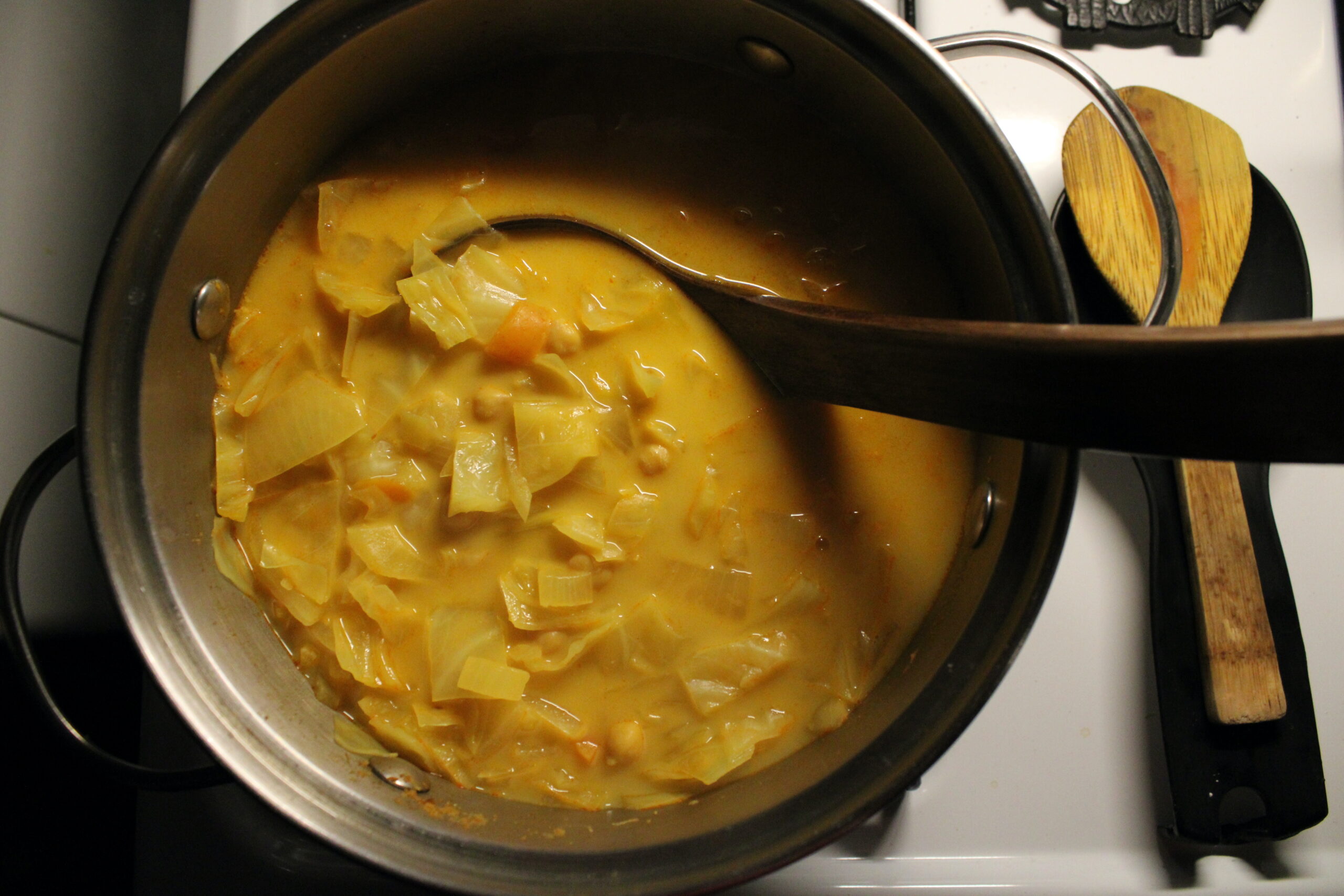 Curry Cabbage Soup Hearty At Home Winter Recipes 