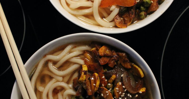 Vegetable Udon Noodle Soup