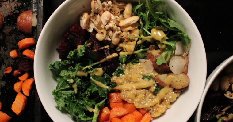 Roasted Roots & Protein Bowl