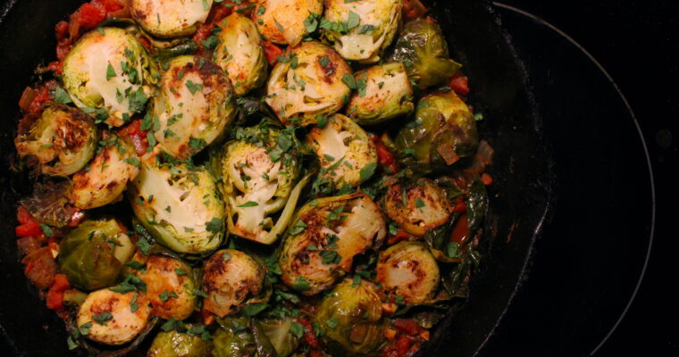 Curried Pan-Seared Brussels Sprouts