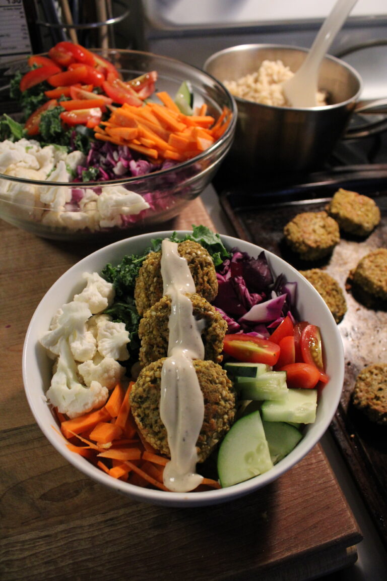 Falafel Garden Bowl - Hearty At Home Healthy