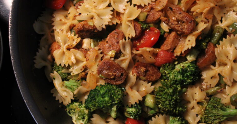 Hot Italian Sausage Pasta with Broccoli