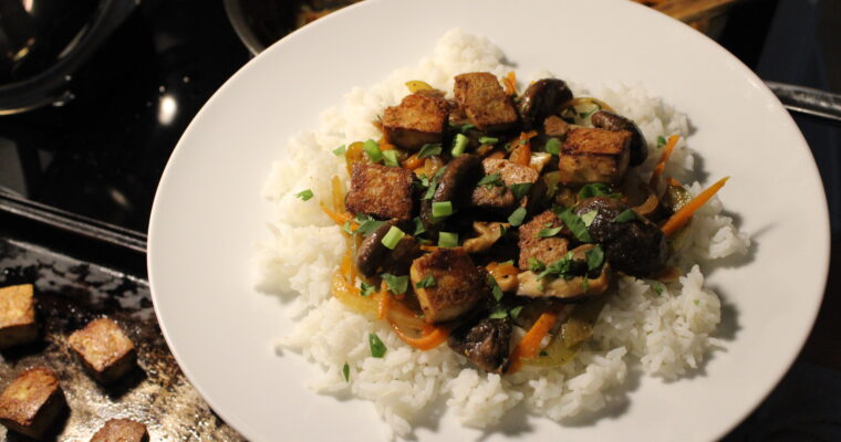 Shiitake & Roasted Tofu Stir Fry