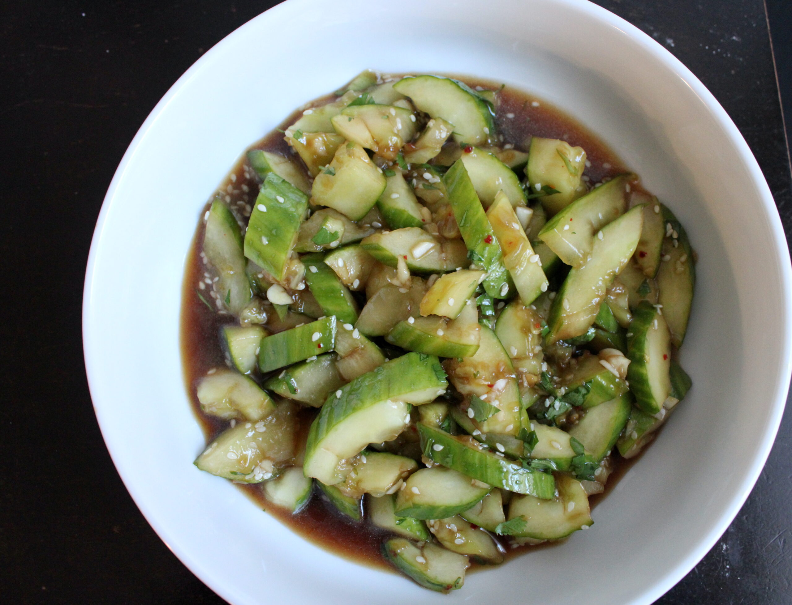 Smashed Cucumbers