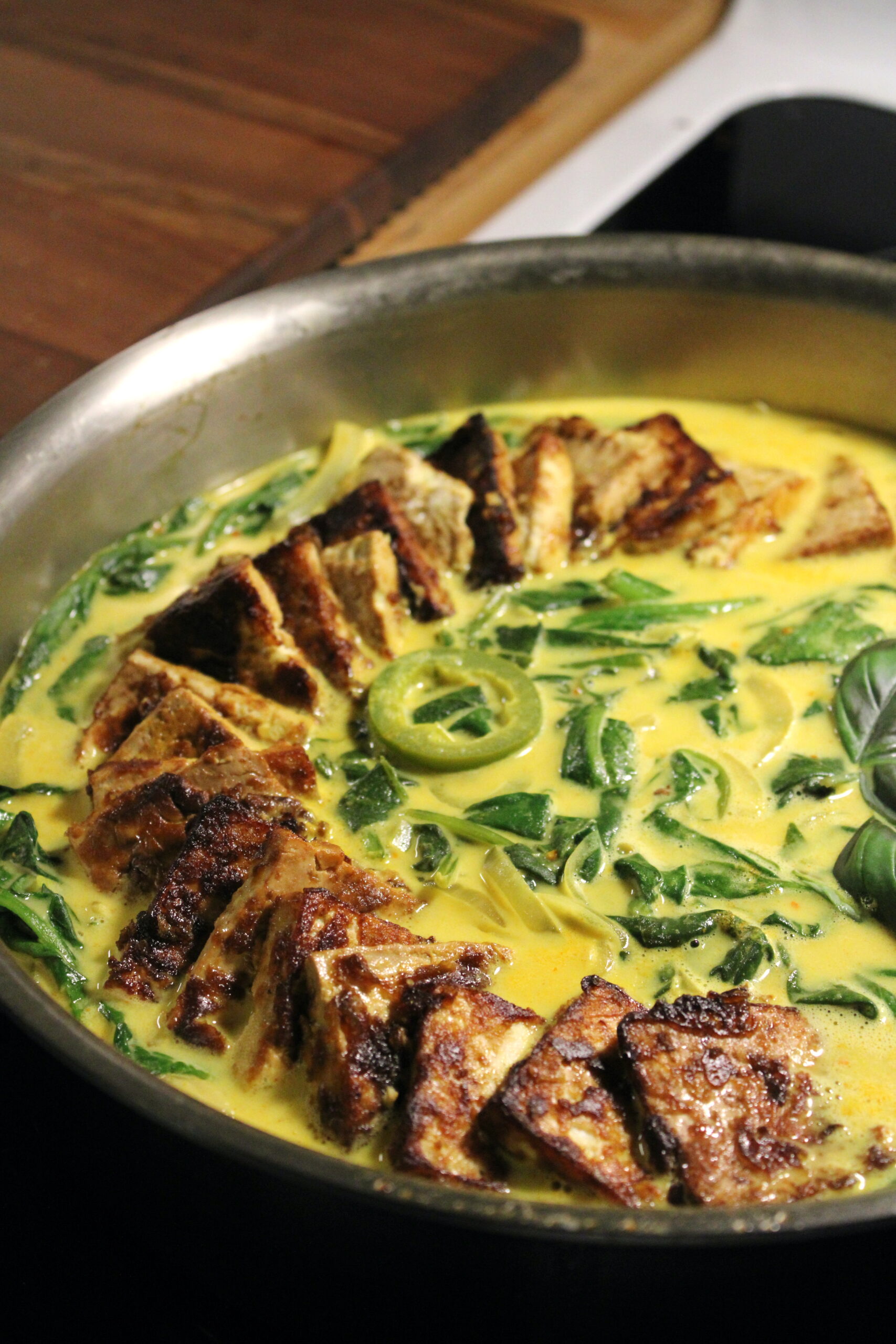 Spinach in Coconut Milk