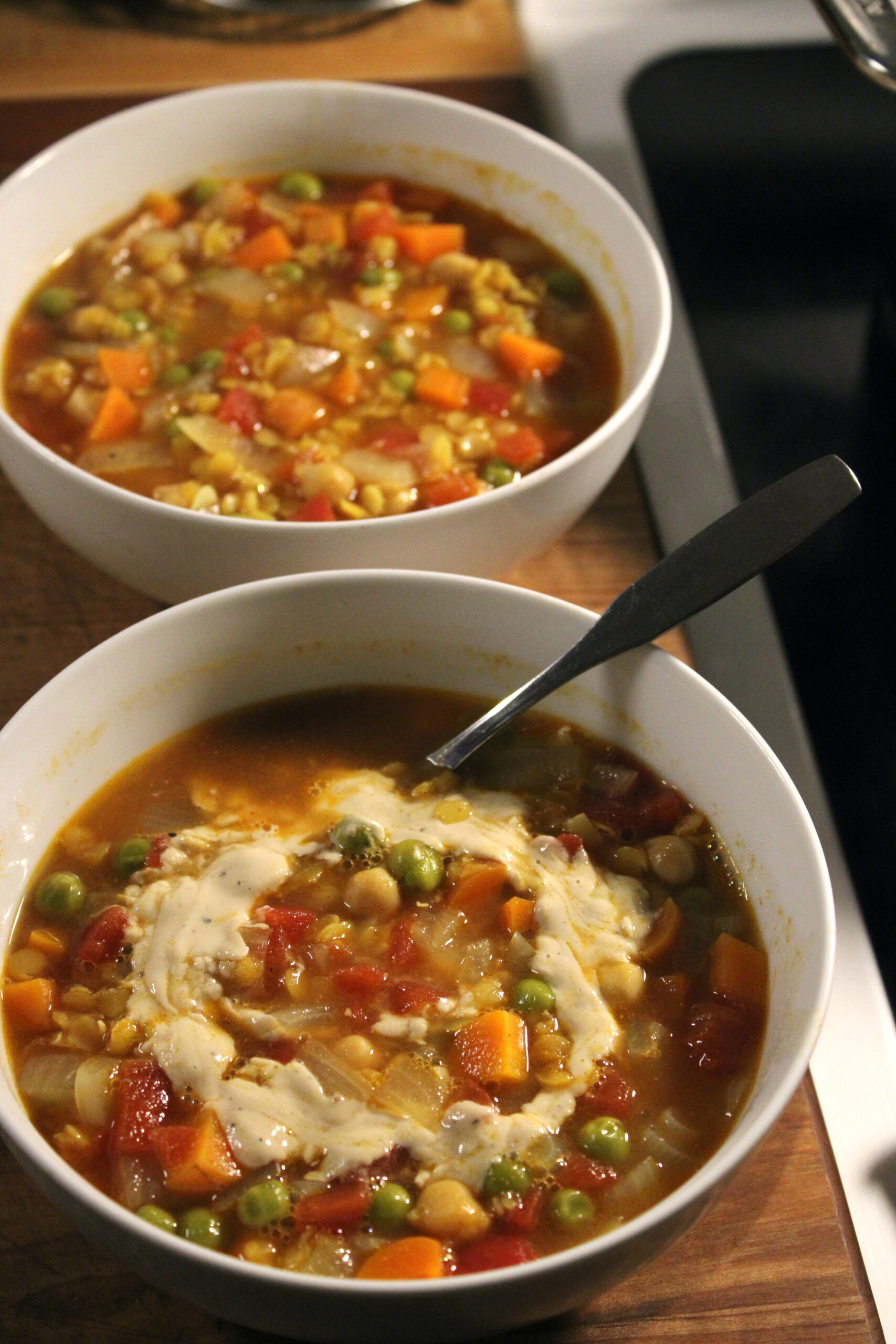 Moroccan Chickpea Lentil Soup