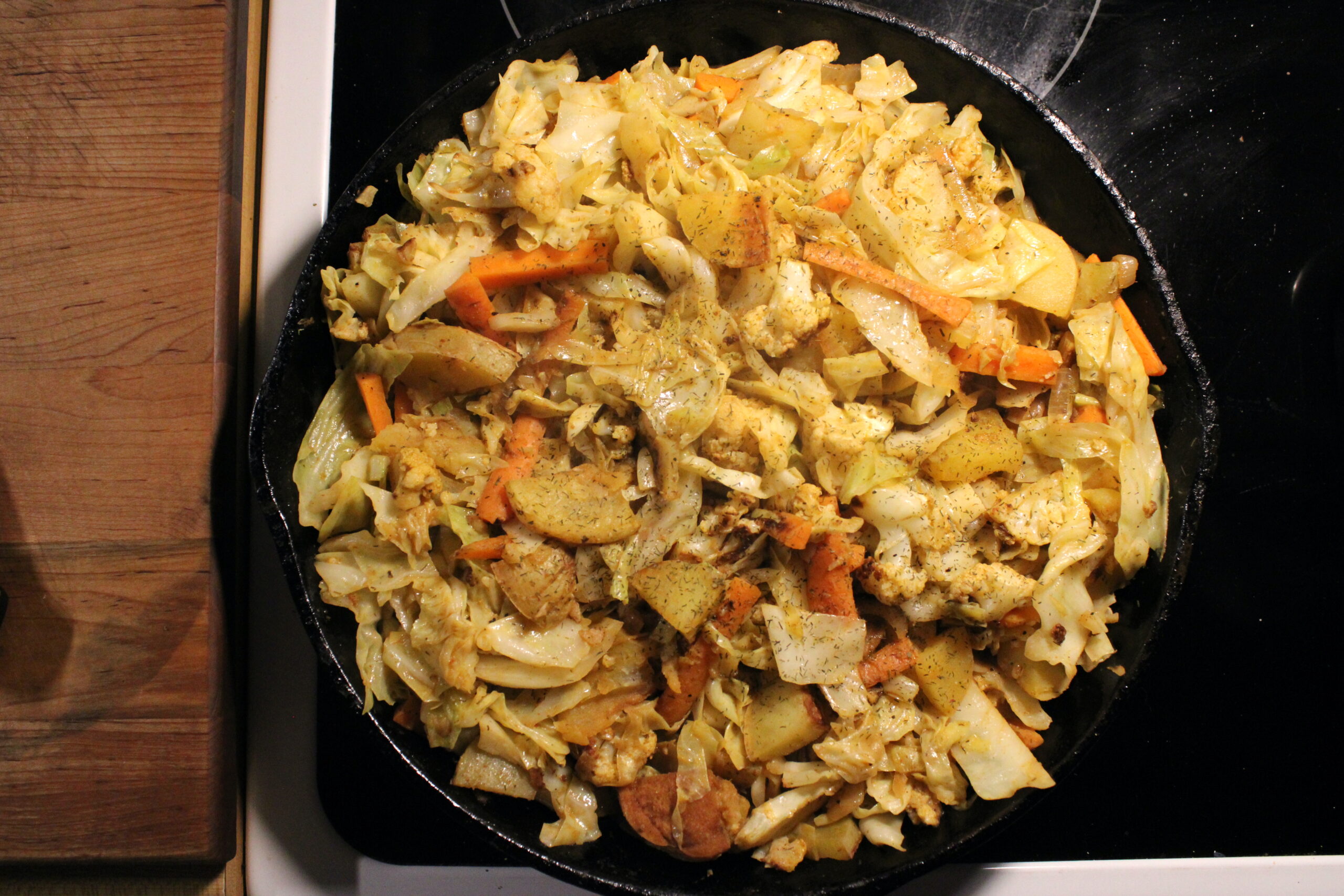 Skillet Cabbage & Roasted Potatoes