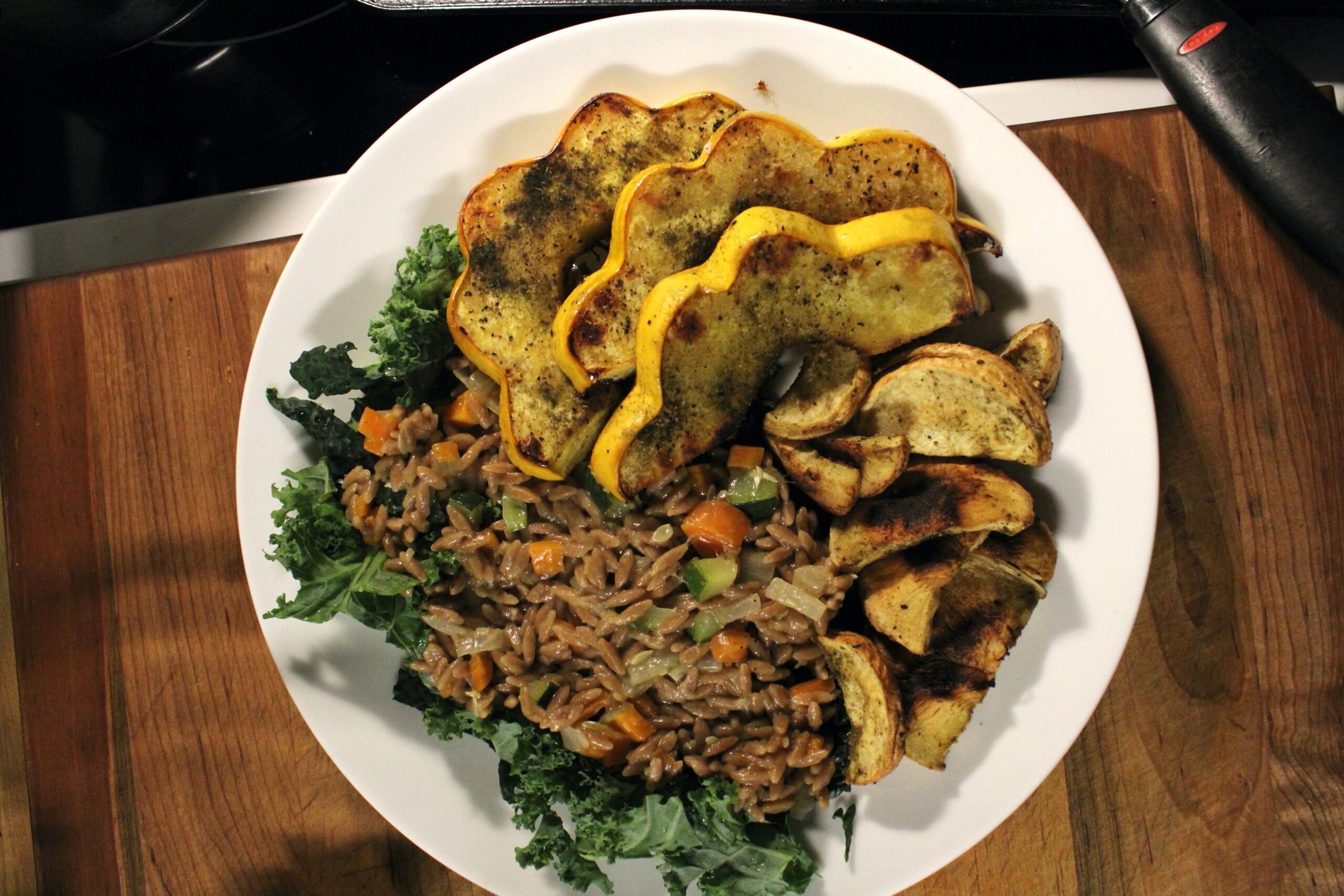 Roasted Acorn Squash & Orzo