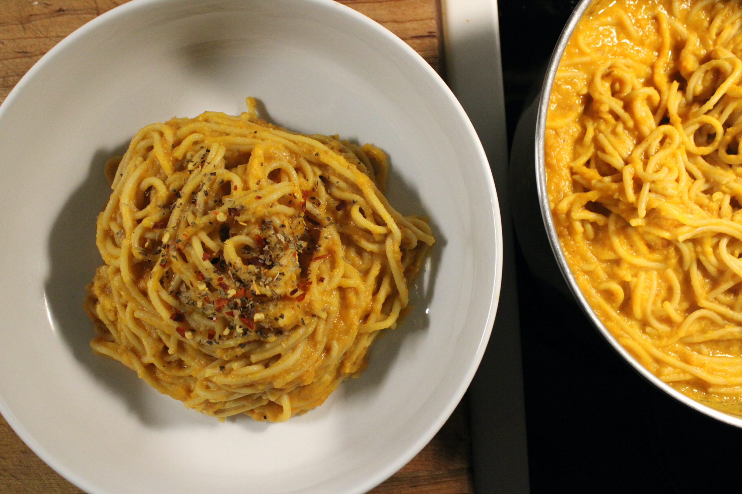 Spaghetti & Sweet Potato Sauce