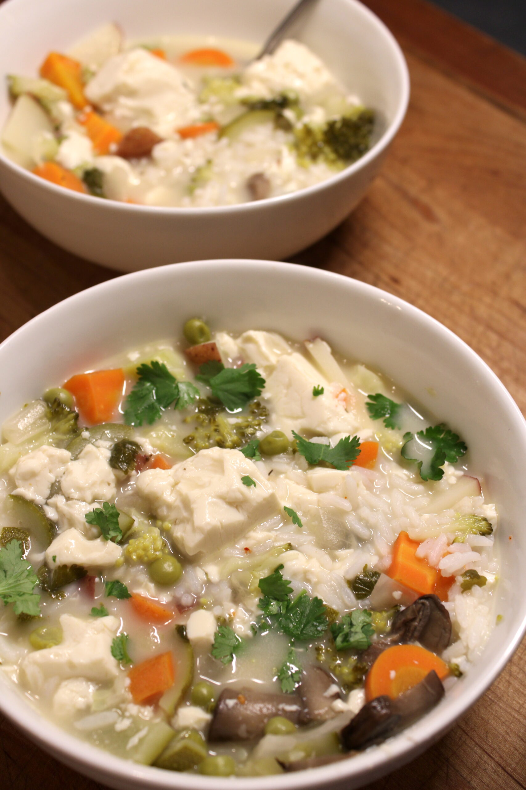 Coconut Tofu & Rice Soup