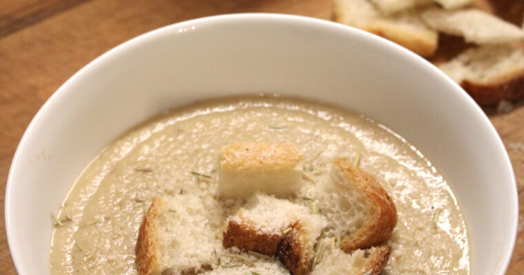 Roasted Cauliflower & White Bean Soup